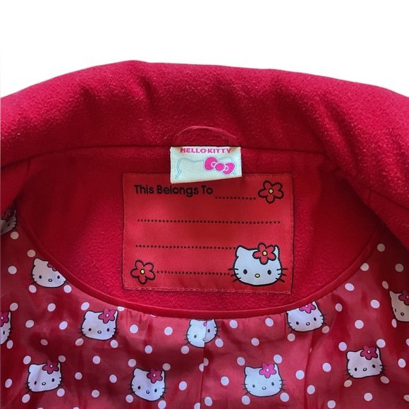 Hello Kitty Girls Red Coat, size 7-8 yrs, 122-128cm - Picture 4 of 15